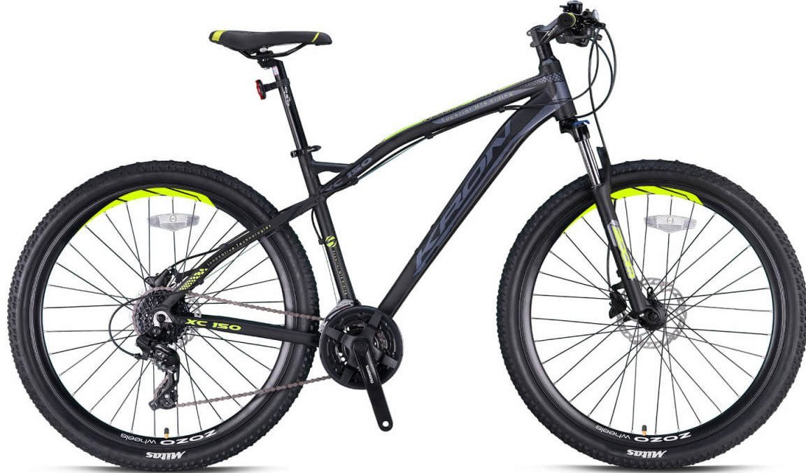 Kron XC 150 Hidrolik Fren 27.5 Jant Dağ Bisikleti Mat Siyah-Neon Sarı 48 cm