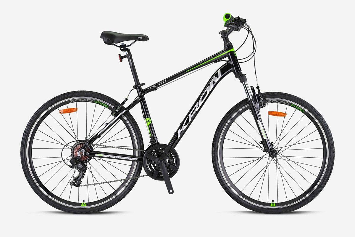 Kron TX100 28 Jant Trekking Bisiklet Siyah-Gri/Yeşil 46 cm