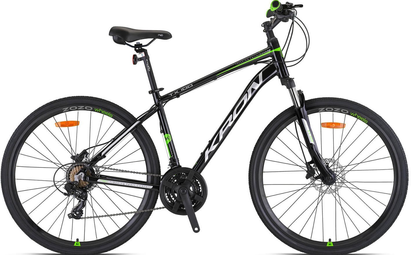 Kron TX100 28 Jant Trekking Bisiklet Siyah-Gri/Yeşil 46 cm
