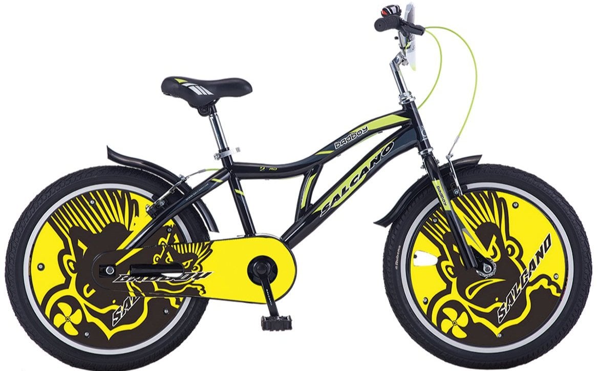 Salcano BadBoy 20 Jant Erkek Çocuk Bisikleti Siyah Yeşil Beyaz