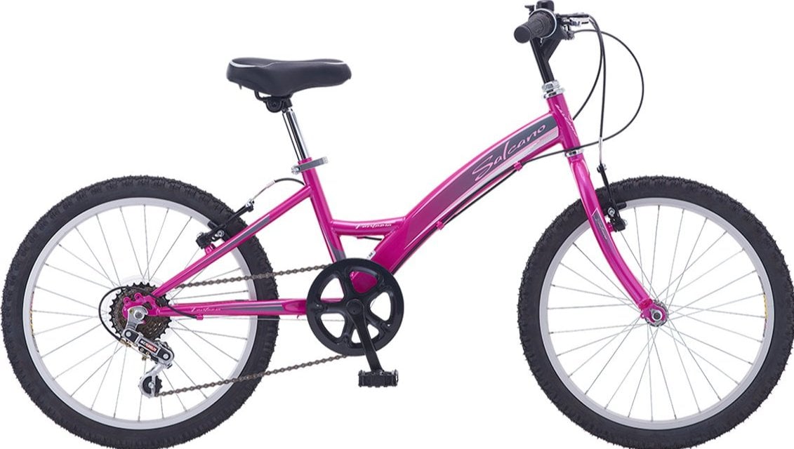 Salcano Fantasia 20 Jant Kız Çocuk Bisikleti Koyu Mor-Beyaz