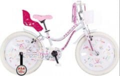 Salcano Muki 12 Jant Kız Çocuk Bisikleti Beyaz-Pembe