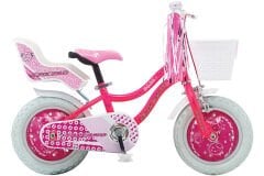 Salcano Muki 12 Jant Kız Çocuk Bisikleti Beyaz-Pembe