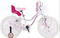 Salcano Muki 14 Jant Kız Çocuk Bisikleti Beyaz-Pembe