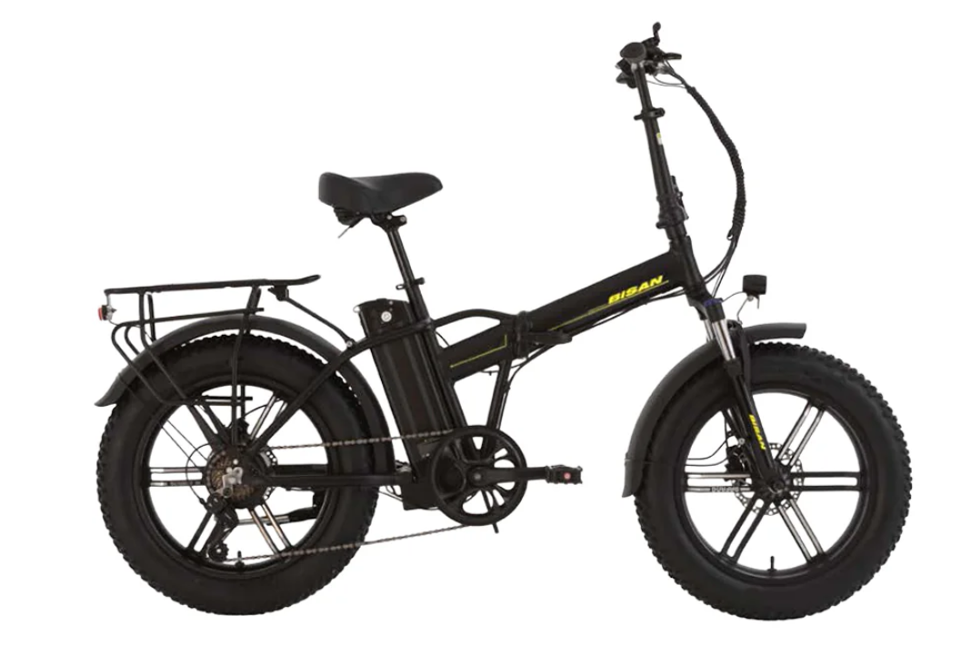 Bisan E-Folding F4 Katlanır Elektrikli Bisiklet Siyah-Sarı