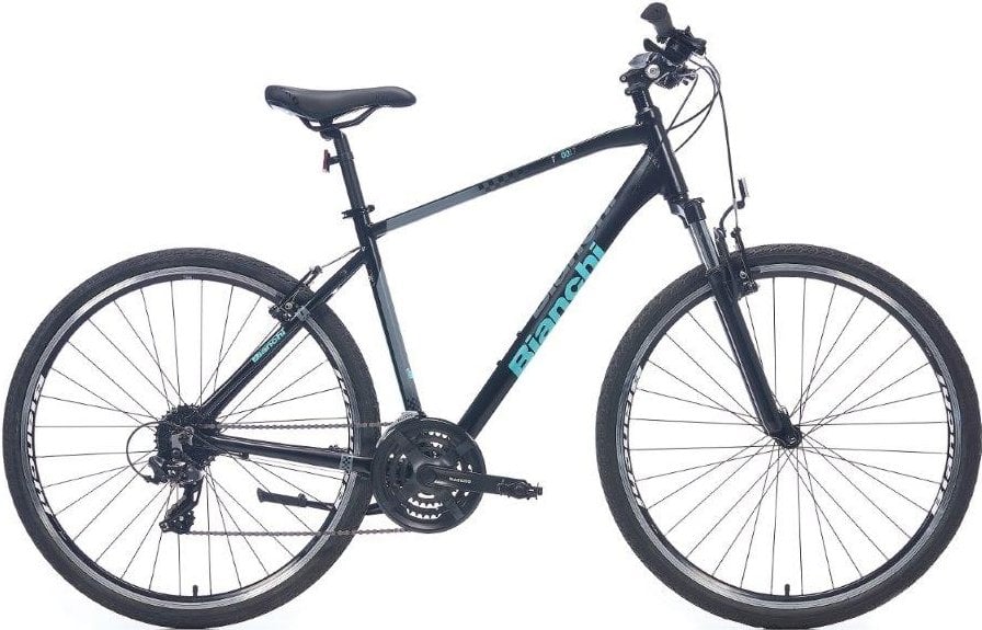 Bianchi T0018FS-D 21 Vites Şehir Bisikleti Siyah-Celeste 54 cm