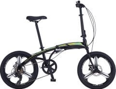 Salcano SLCN300 Mekanik Disk 20 Jant Katlanır Bisiklet Siyah-Turuncu