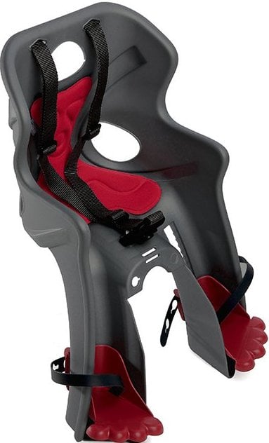 Çocuk Taşıyıcı Bisiklet Koltuğu Ön Bağlantılı Bellelli Rabbit B-Fix Koyu Gri