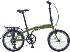 Salcano SLCN400 V Fren 24 Jant Katlanır Bisiklet Mat Yeşil Beyaz Gri