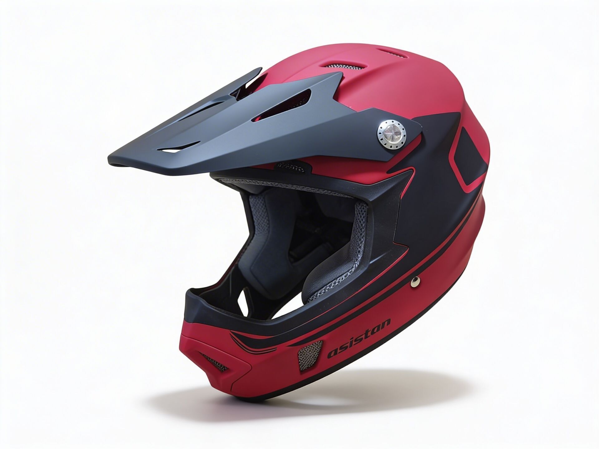 Fullface Kask Yetişkin Asistan Kırmızı Large