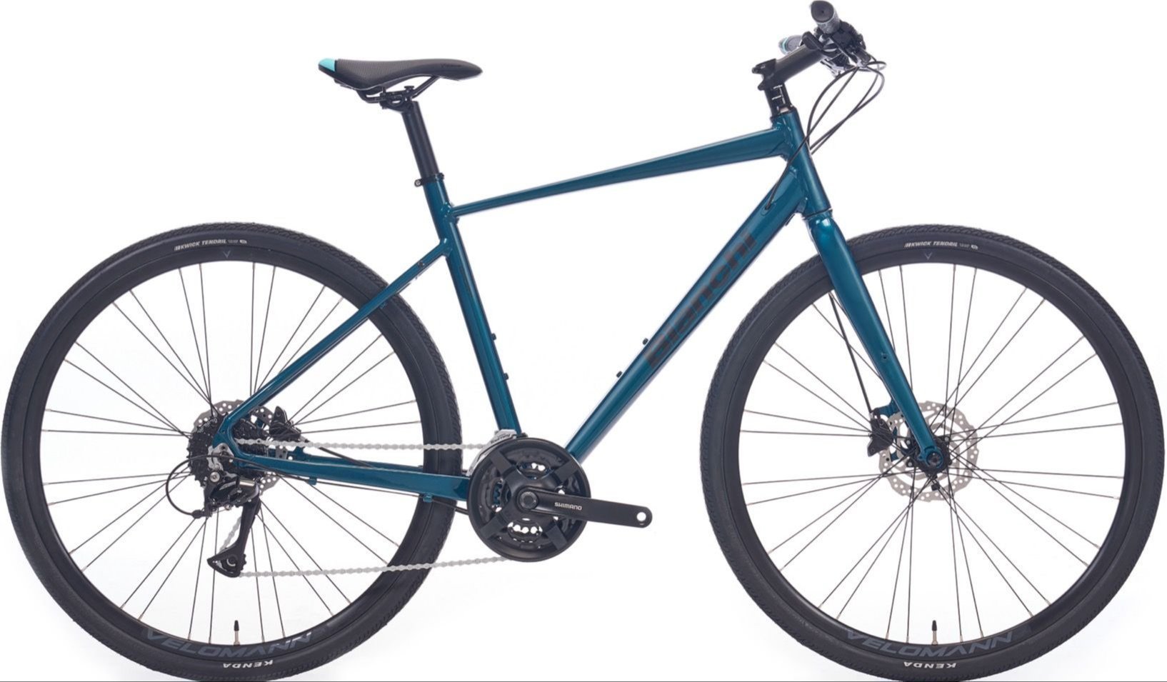 Bianchi Nirone 7 Disc Acera 28 Jant Şehir Bisikleti Koyu Turkuaz-Koyu Siyah 51 cm