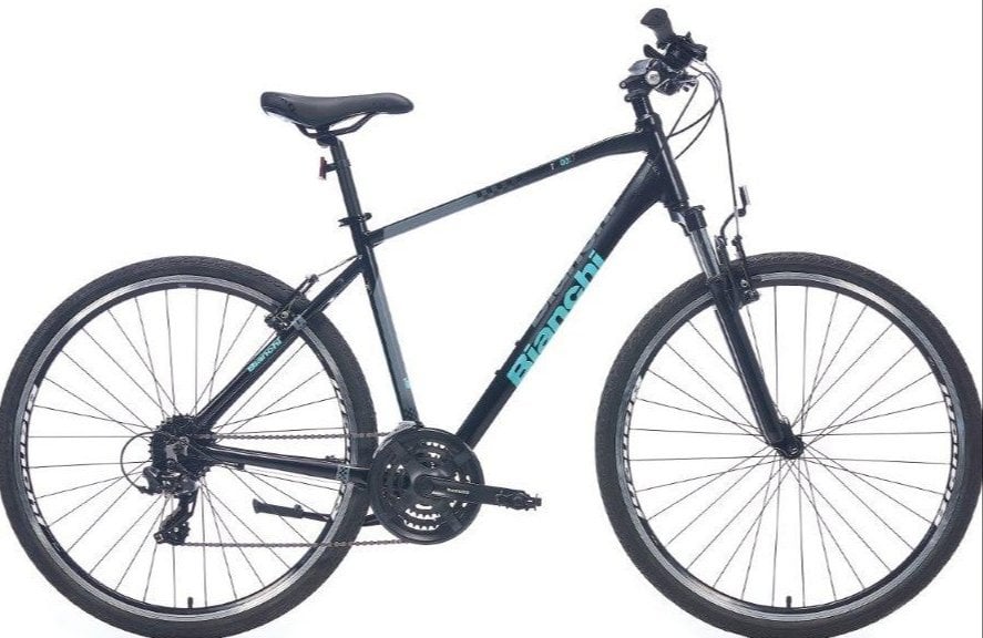 Bianchi T0018FSD 21 Vites Şehir Bisikleti Siyah-Celeste 47 cm