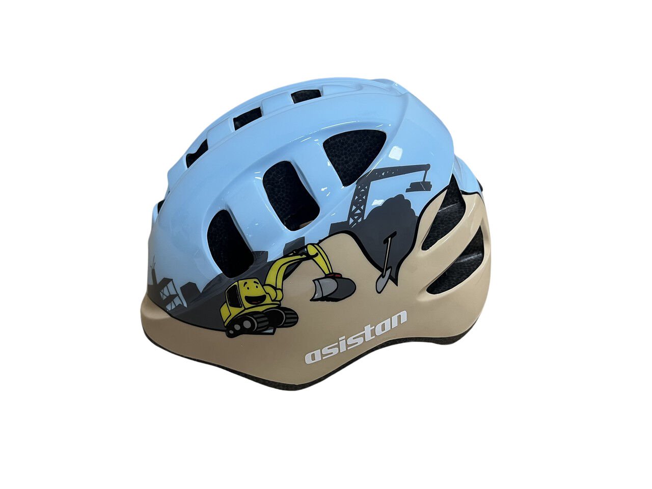 Kask Çocuk Asistan Kum-Mavi Small