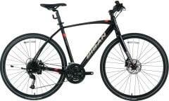 Bisan Trx8600 Deore 28 Jant Şehir Bisikleti Parlak Siyah-Kırmızı 56 cm