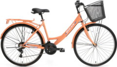 Bisan Lotus 24 Jant Şehir Bisikleti Mercan 44 cm