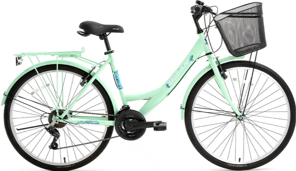 Bisan Lotus 24 Jant Şehir Bisikleti Mint Yeşil 44 cm