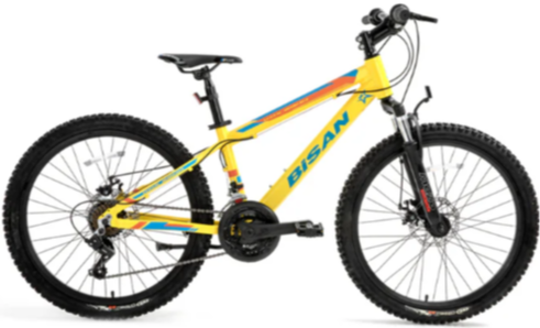 Bisan Kdx2900 Disc 24 Jant Dağ Bisikleti Sarı-Mavi