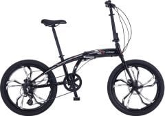 Salcano SLCN400 Hidrolik Fren 24 Jant Katlanır Bisiklet Petrol Mavisi