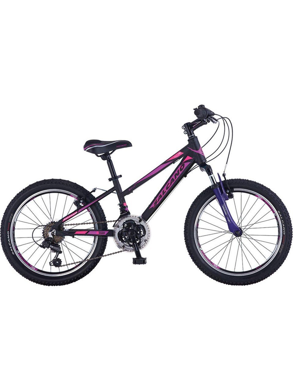Salcano NG750 Girl 20 Jant Kız Çocuk Bisikleti Mat Siyah-Mor