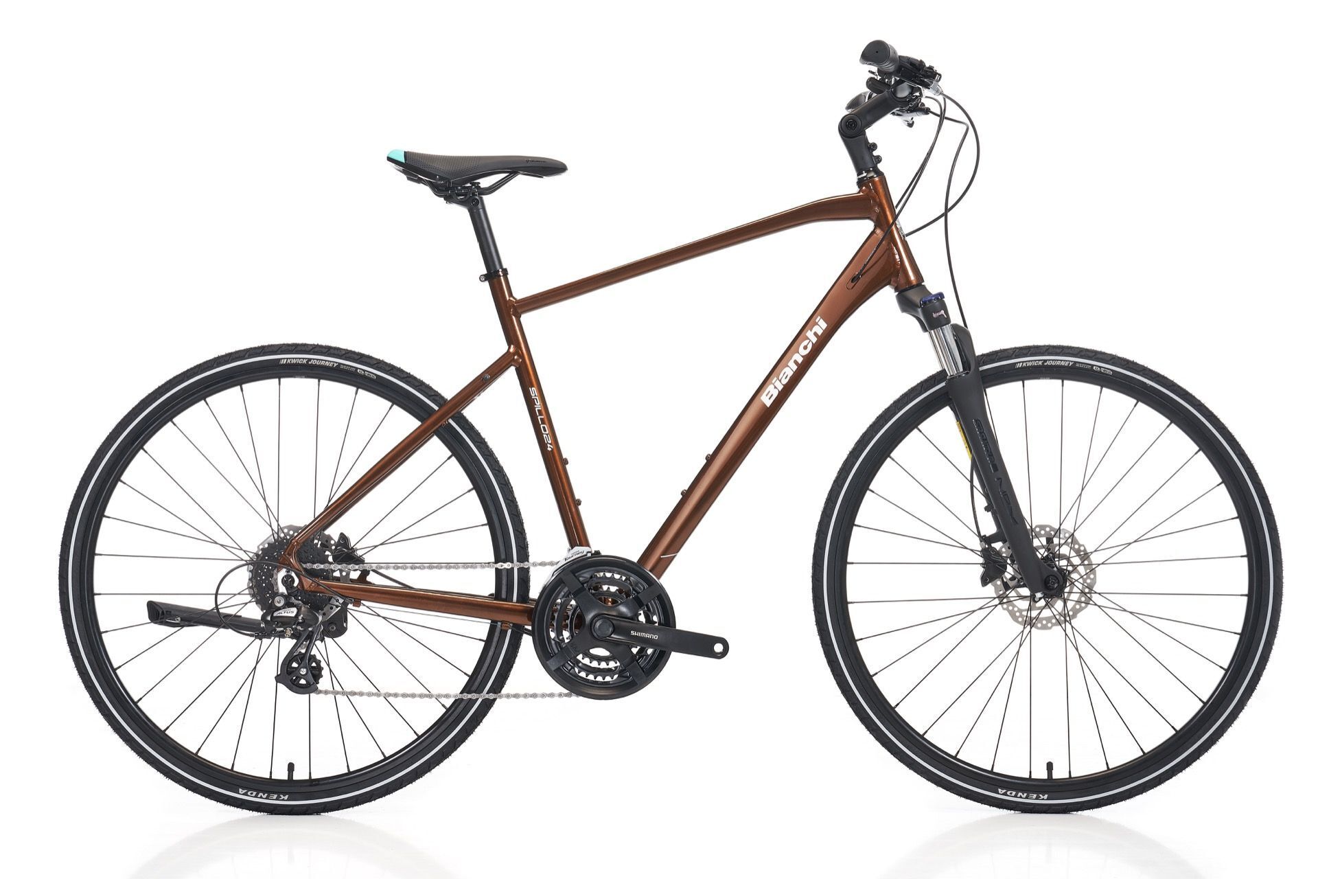 Bianchi Newtourer 24 Altus 28 Jant Şehir Bisikleti Kahverengi-Beyaz 47cm
