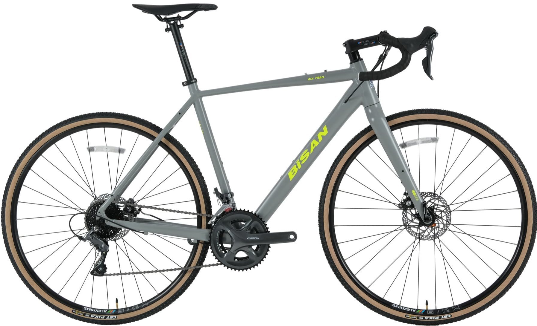 Bisan All Trail Eco Claris Gravel Parlak Gri/Siyah 50 cm