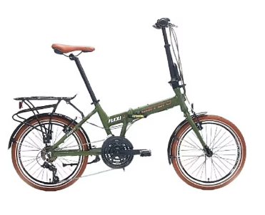 Carraro Flexi 121 Katlanır Bisiklet Haki-Bakır
