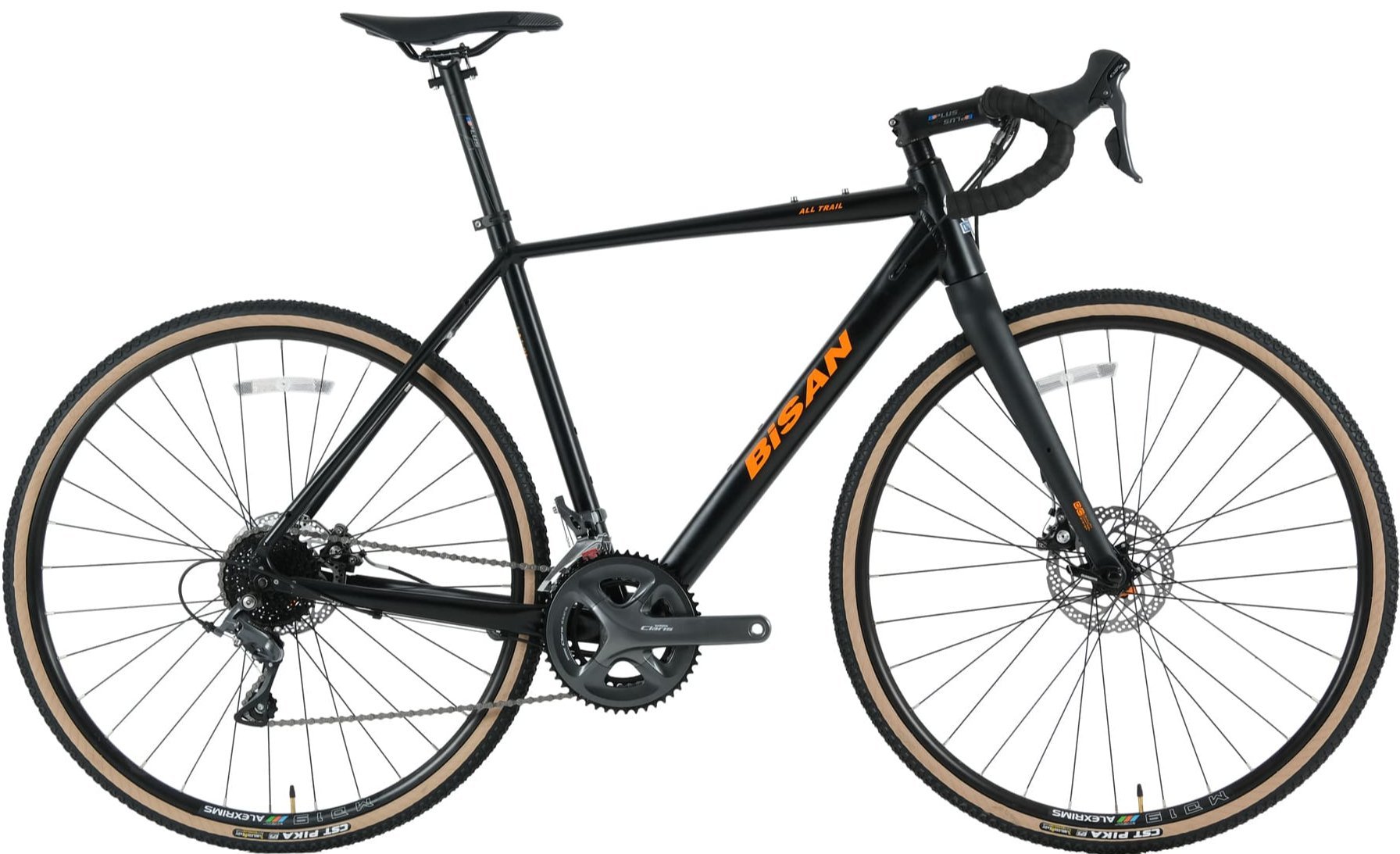 Bisan All Trail Eco Sora Gravel Mat Siyah Turuncu 50 Cm