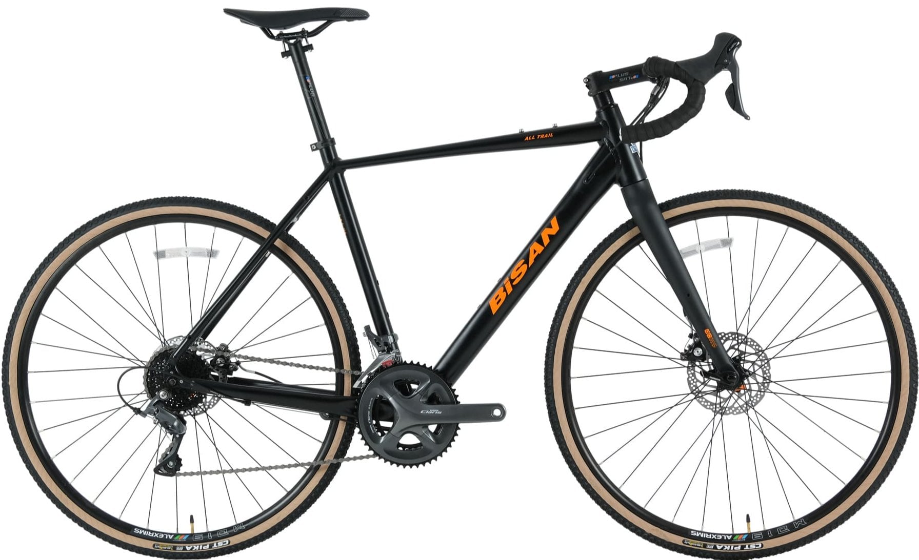 Bisan All Trail Eco Sora Gravel Mat Siyah Turuncu 50 Cm