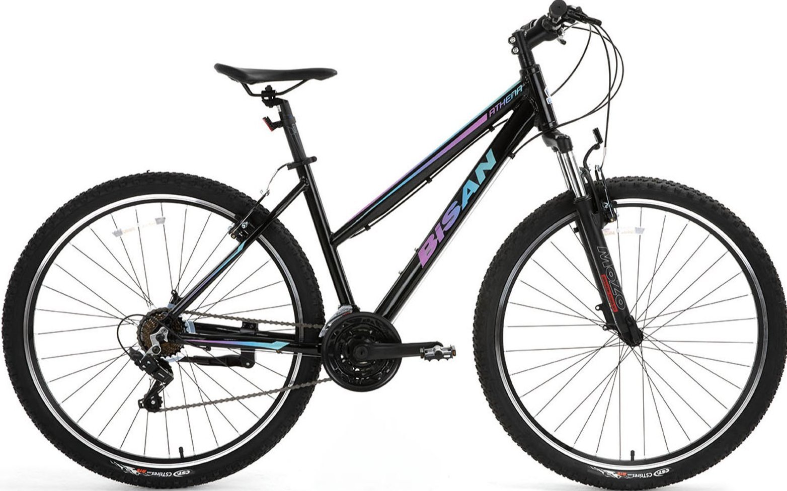 Bisan Athena 26 Jant HD Dağ Bisikleti Siyah-Mor/Mavi 43 cm