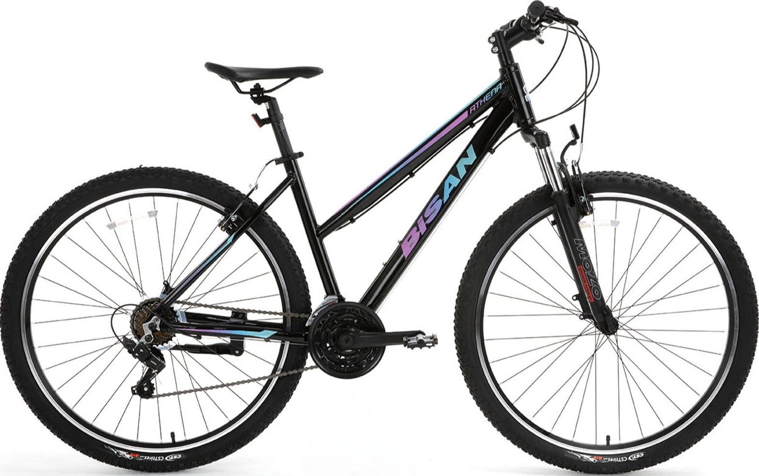 Bisan Athena 27.5 Jant HD Dağ Bisikleti Siyah-Mor/Mavi 48 cm