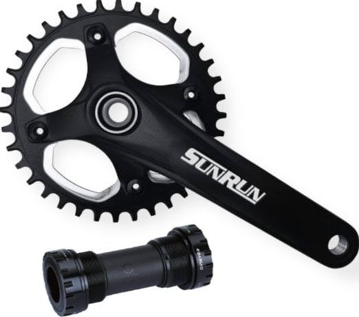 Aynakol Tek Yaprak 34T 170 mm Hollowtech Göbek Sunrun