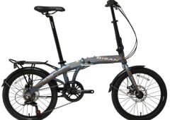 Bisan Fx3600 Altus Katlanır Bisiklet Gri-Turuncu