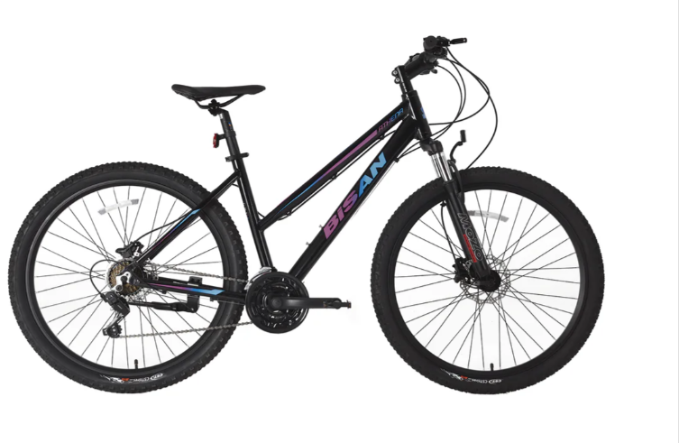 Bisan Athena 27.5 Jant HD Dağ Bisikleti Siyah-Mor/Mavi 48 cm