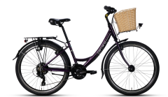 Carraro Jasmine 26 Jant Şehir Bisikleti Mor-Gri 38 cm