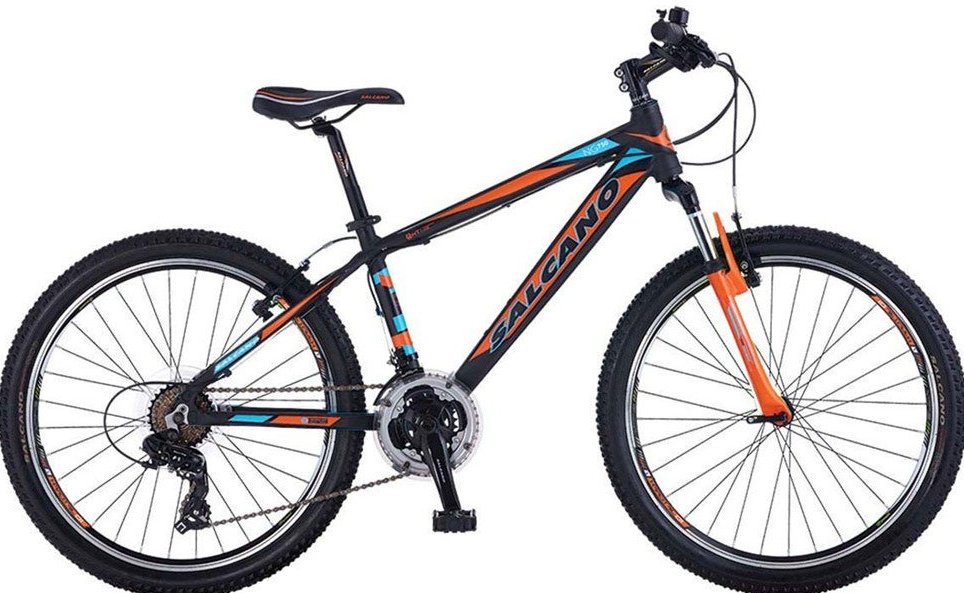 Salcano NG750 V Fren 26 Jant Dağ Bisikleti Mat Siyah-Turuncu