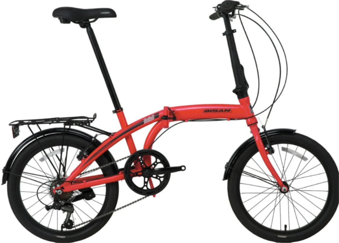 Bisan Twin S Katlanır Bisiklet Kırmızı