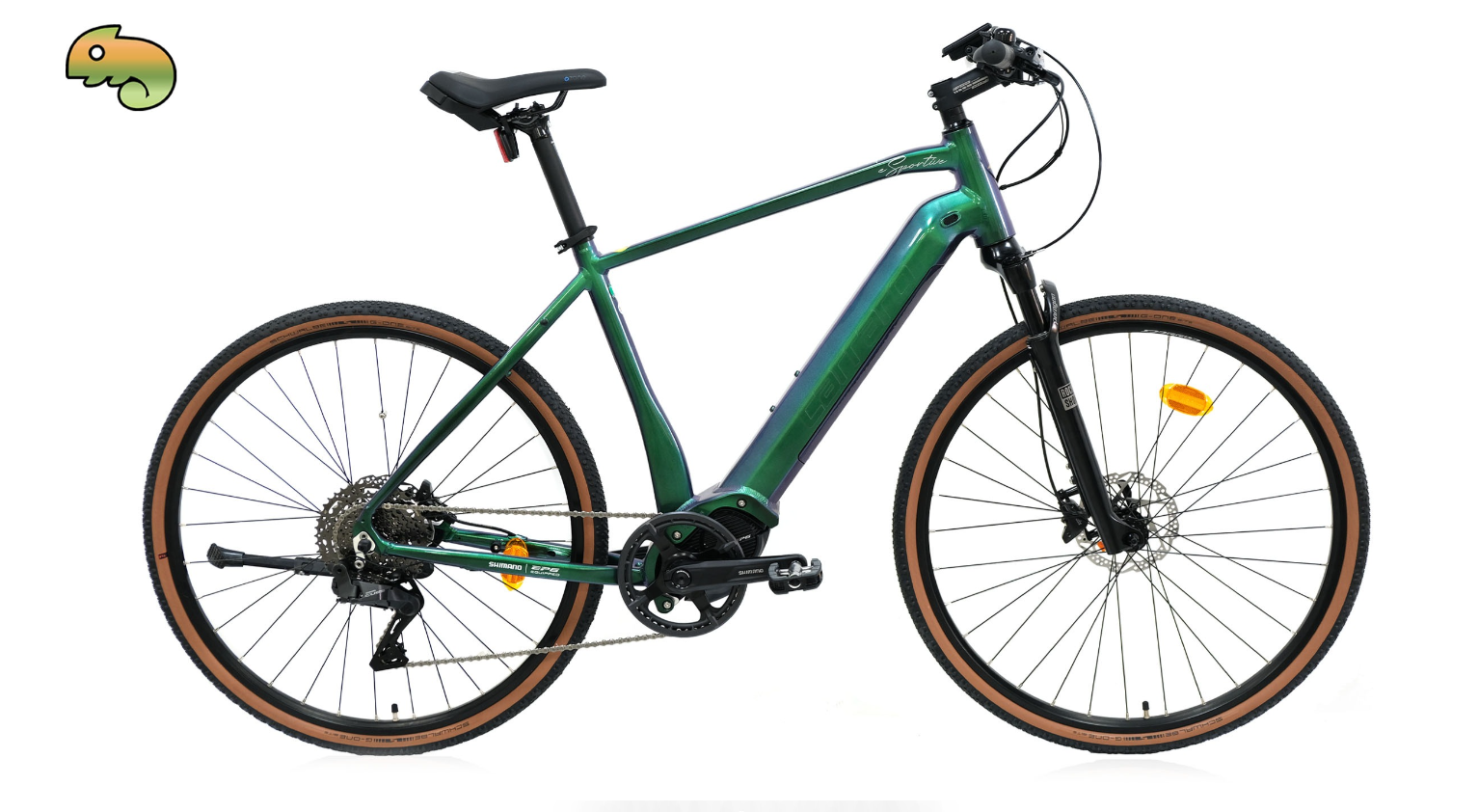 Carraro E-Sportive X Pro 10-V Di2 Automatic 28 Jant Elektrikli Şehir Bisikleti Yeşil Turkuaz Mor-Turuncu-Gümüş 48 cm