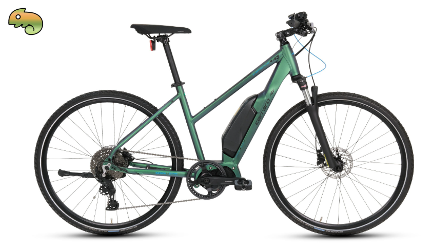 Carraro E-Sportive 6.7 9 Vites 28 Jant Şehir Bisikleti 48cm Mat Mavi Yeşil Mor-Siyah-Beyaz