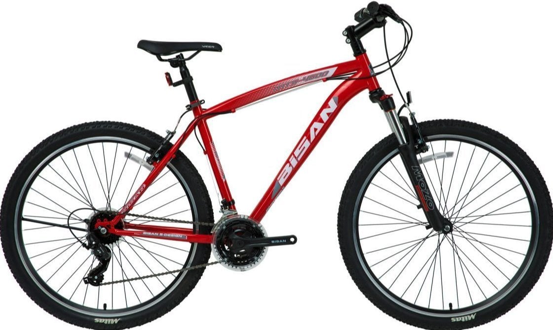 Bisan MTS 4600 27.5 Jant V Fren Dağ Bisikleti Kırmızı-Beyaz