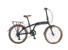 Salcano SLCN400 V Fren 24 Jant Katlanır Bisiklet Siyah-Mavi