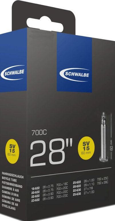 İç Lastik Schwalbe Sv15 700x18/700x28 60Mm Uzun İnce Sibop Schwalbe