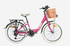 Kron Tetra 3.0 24 Jant Şehir Bisikleti Metalik Açık Pembe-Toz Pembe