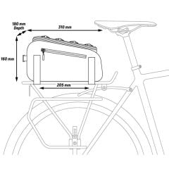 Çanta Bagaj Üstü Traveler 40 Zefal