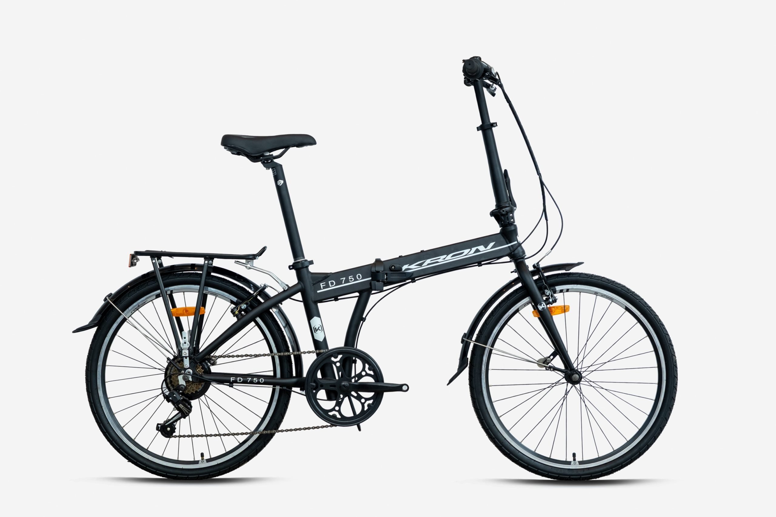 Kron FD 750 24 Jant Katlanır Bisiklet Siyah-Beyaz