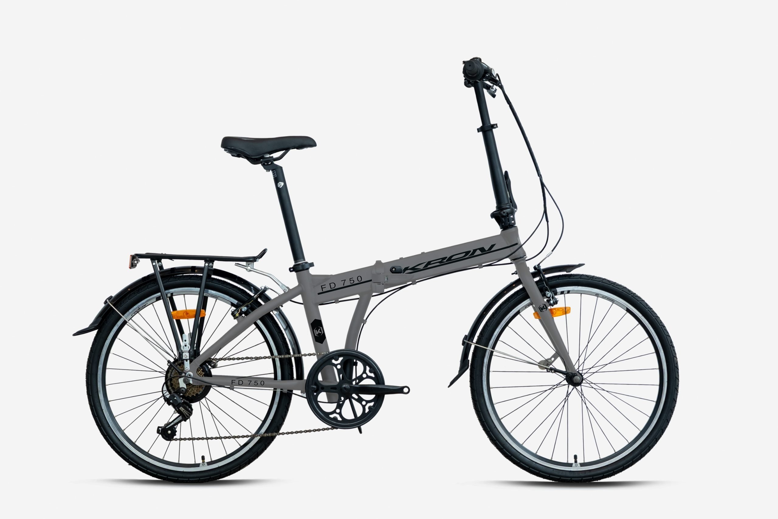 Kron FD 750 24 Jant Katlanır Bisiklet Nardo Gri-Siyah