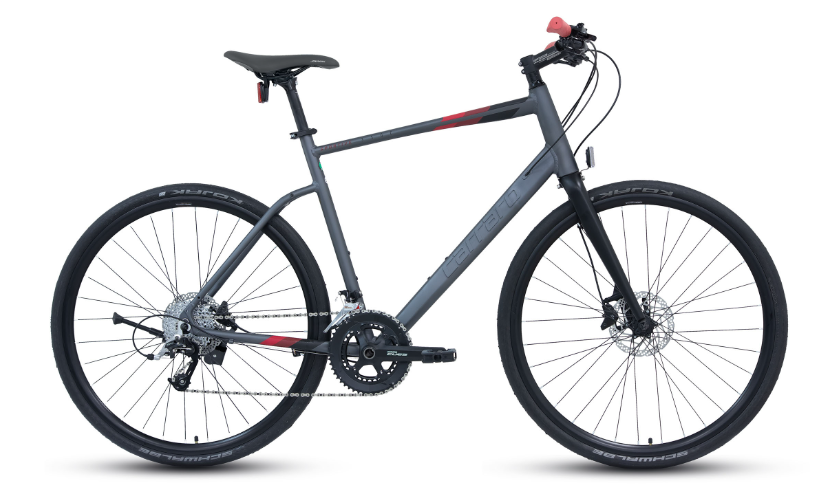 Carraro Sportive 350C 22Vites 28 Jant Şehir Bisikleti 48cm Mat Antrasit-Siyah-Kırmızı