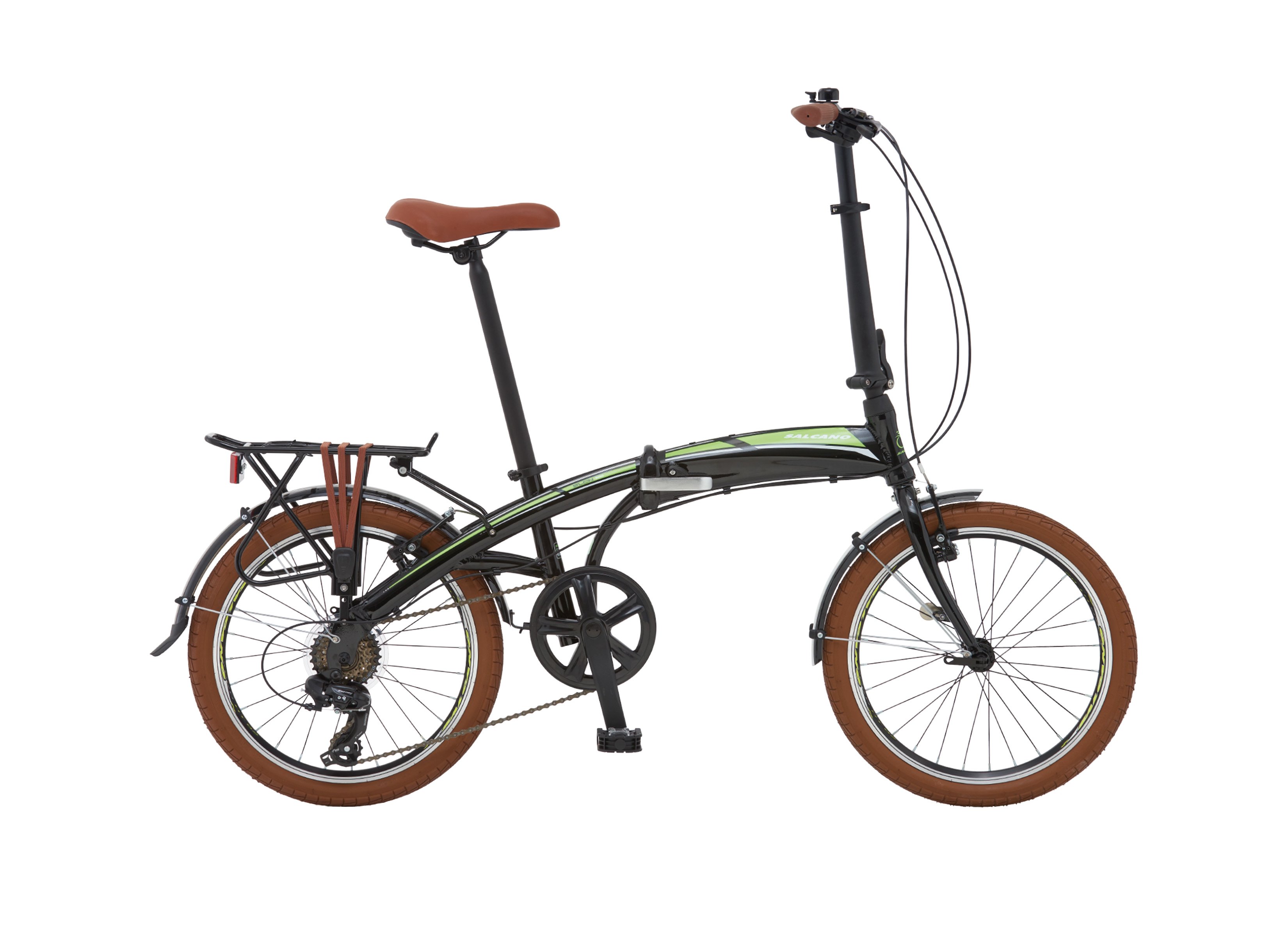 Salcano Slcn 300 V Fren 20 Jant Katlanır Bisiklet Siyah-Turuncu